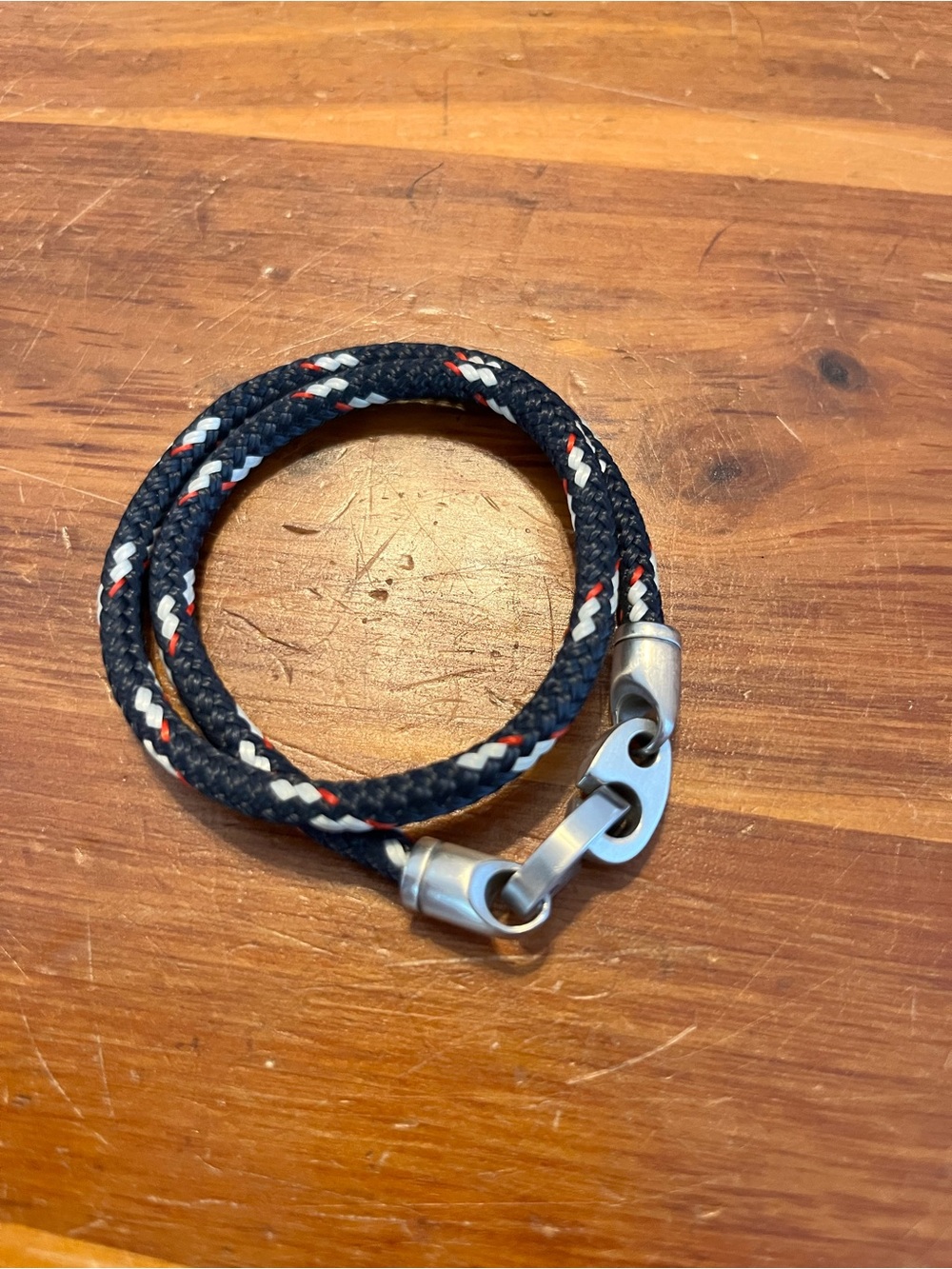 Sailormade Double Rope Nautical Bracelet with Stainless Steel Brummel Clasp